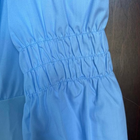 Medieval Style Light Blue Long sleeve Shirt Size Small / Petited - Picture 6 of 8